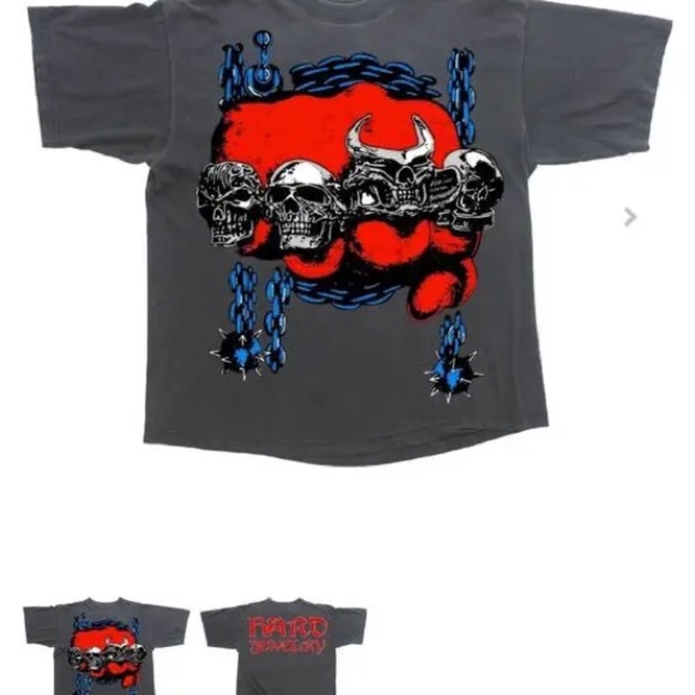 HARD JEWELRY VINTAGE 'PUNISHER' TEE SHIRT (double sided) Medium